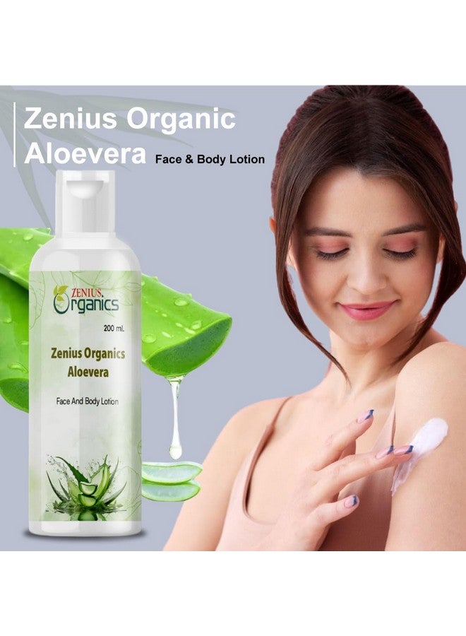 ZENIUS Natural Aloevera Face and Body Lotion,24 HR Long Lasting Moisturisation with Aloe Vera extract and Honey, 200ml - Image 5