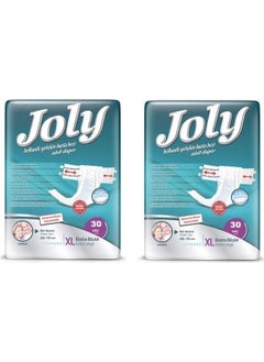 JOLY Waistband Patient Diapers 60 Pieces Extra Large XL 30x2 Pack 