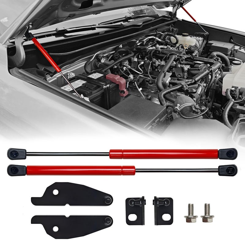 UltraEra Hood Struts for Toyota Tacoma 2024 2025 | 4Runner 2025 2026 Premium Front Bonnet Lift Support Spring Kit 2-Piece Heavy Duty Hydraulic Prop Rod Replacement Easy Installation Upgrade - Image 1