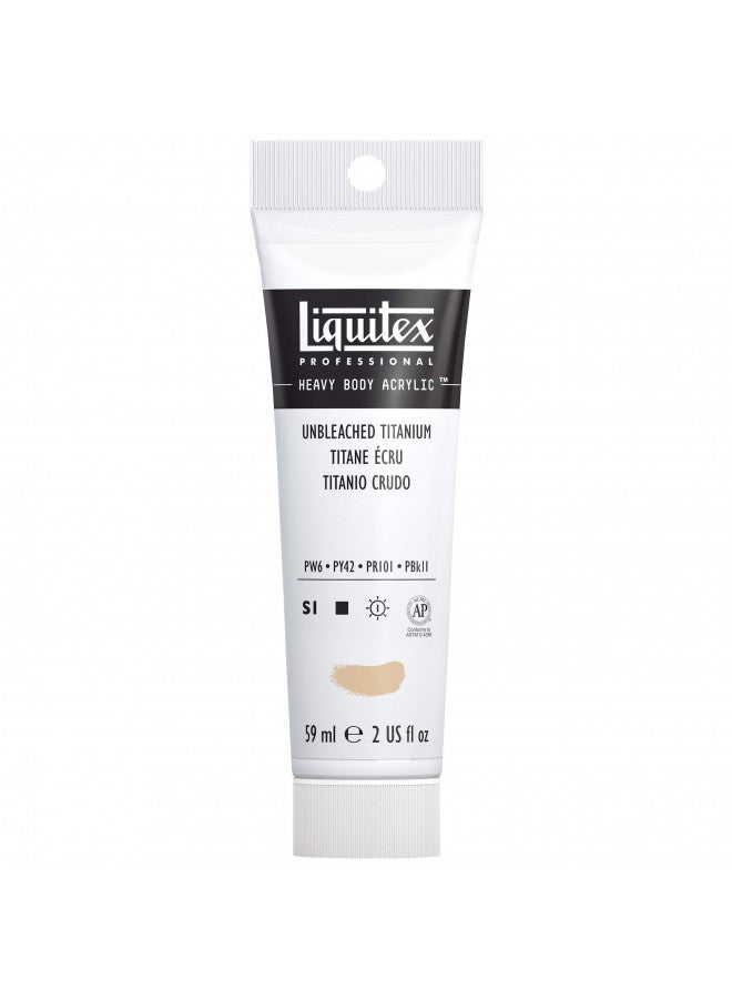 Liquitex Professional Heavy Body Acrylic Paint, 2-oz (59ml) Tube, Unbleached Titanium - Image 1