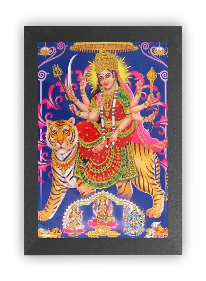 DECORPRINT DESIGN Durga MAA NAV ROOP Photo Frame | Durga MAA Photo Frame | Durga MAA Painting | Durga MAA Photo Frame for POOJAN | Durga MAA 9 ROOP Photo Frame for Navratri POOJAN (8X12) (A4) BDG_01 (COLOR 5, 8X12) - Image 1