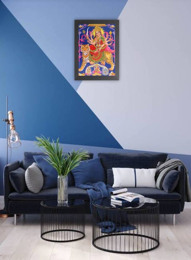 DECORPRINT DESIGN Durga MAA NAV ROOP Photo Frame | Durga MAA Photo Frame | Durga MAA Painting | Durga MAA Photo Frame for POOJAN | Durga MAA 9 ROOP Photo Frame for Navratri POOJAN (8X12) (A4) BDG_01 (COLOR 5, 8X12) - Image 2