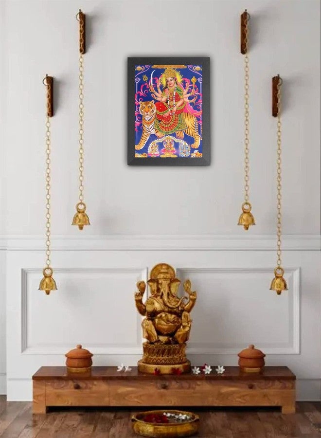DECORPRINT DESIGN Durga MAA NAV ROOP Photo Frame | Durga MAA Photo Frame | Durga MAA Painting | Durga MAA Photo Frame for POOJAN | Durga MAA 9 ROOP Photo Frame for Navratri POOJAN (8X12) (A4) BDG_01 (COLOR 5, 8X12) - Image 3