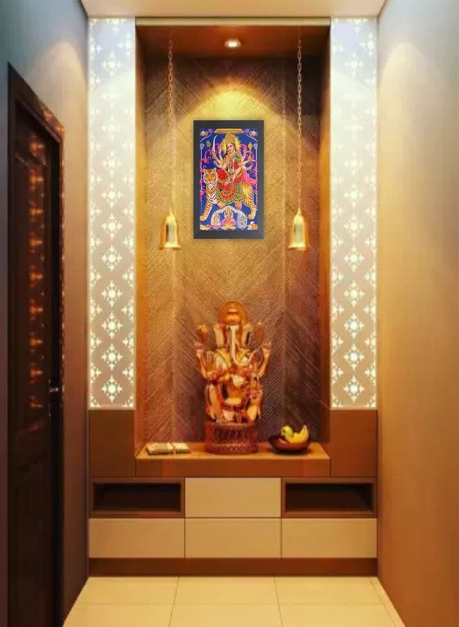 DECORPRINT DESIGN Durga MAA NAV ROOP Photo Frame | Durga MAA Photo Frame | Durga MAA Painting | Durga MAA Photo Frame for POOJAN | Durga MAA 9 ROOP Photo Frame for Navratri POOJAN (8X12) (A4) BDG_01 (COLOR 5, 8X12) - Image 4