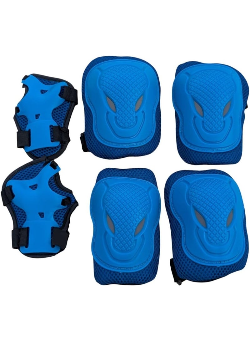 معدات حماية للأطفال – واقيات ركبة وكوع ومعصم | 6 قطع مبطنة عالية الجودة - Image 1