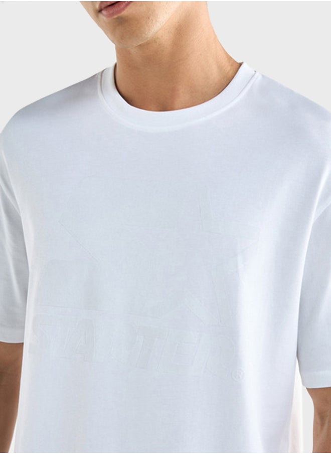 FAV Print Crew Neck T-Shirt  - Image 3