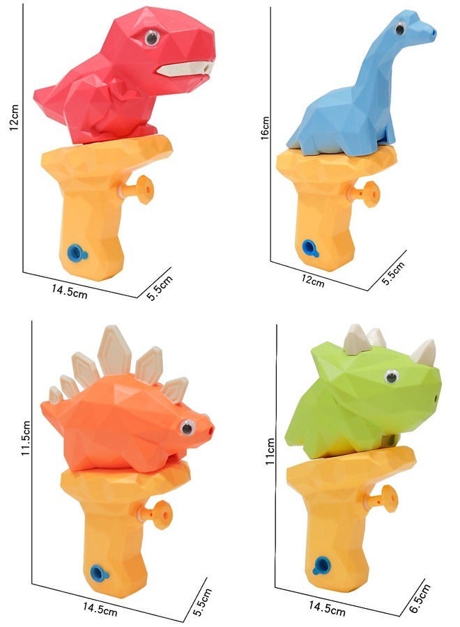 DUNISO 5pcs Dinosaur Water Gun Toy Toddler playset Water for Kids Ages 2-8 Water Outside Toys Summer Child Plastic Lip Gloss Summer Swimming Pool Beach Party Favor Toys for Boys and Girls - Image 2