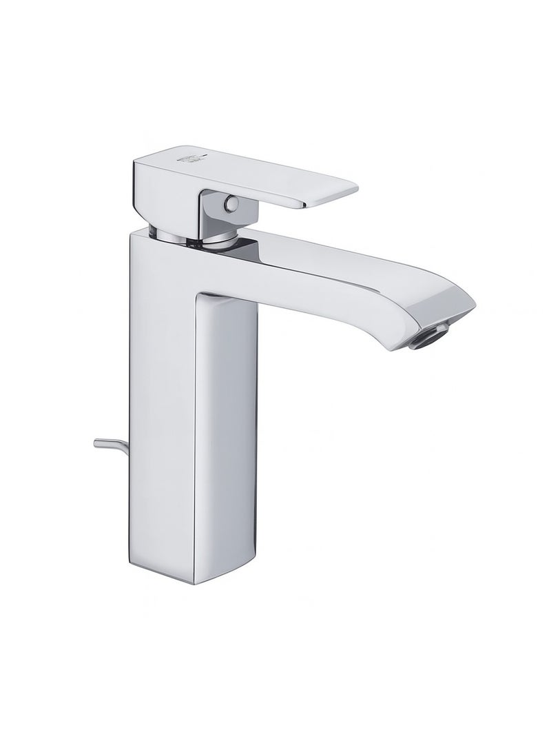 KLUDI RAK Profile Star Single Lever Basin Mixer | Silver Finish | Elegant Bathroom Tap | Model RAK14160GD1
