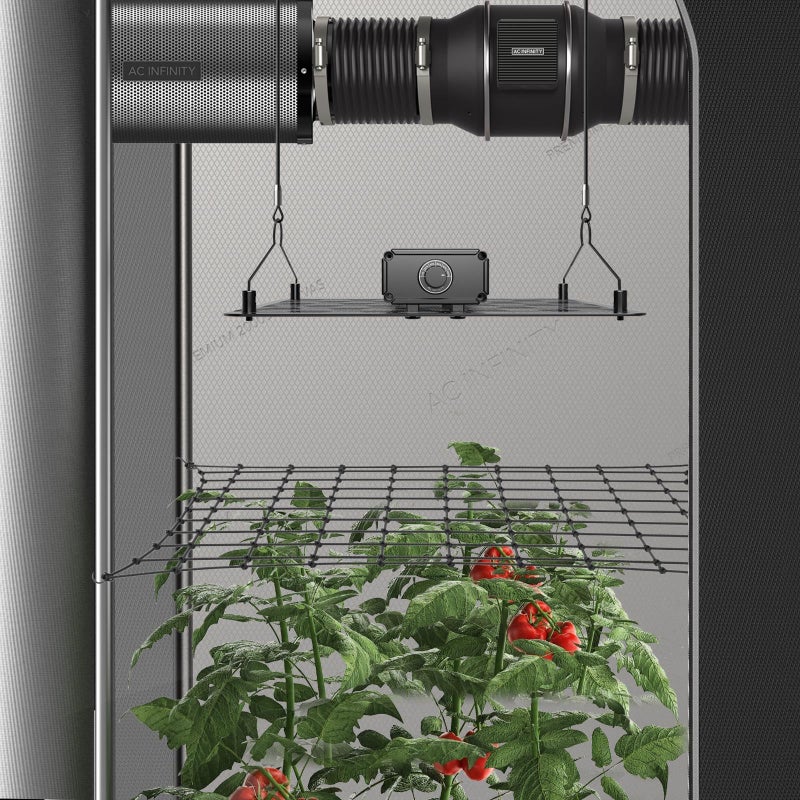AC Infinity شبكة تريلليز خيمة زراعة AC Infinity 5x5'، شبكة نباتات مرنة ثقيلة الوزن مع خطافات فولاذية، دعم هيدروبوني مرن لخيام الزراعة، البستنة، والزراعة - Image 5