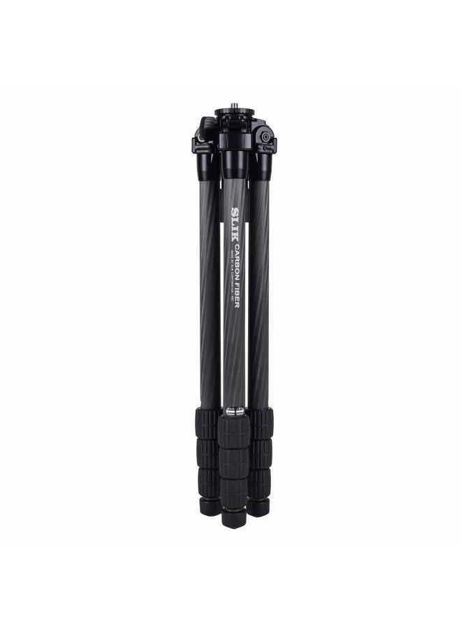SLIK Pro CF-734 4-Section 65" Carbon Fiber Tripod Black (615-925)  - Image 2