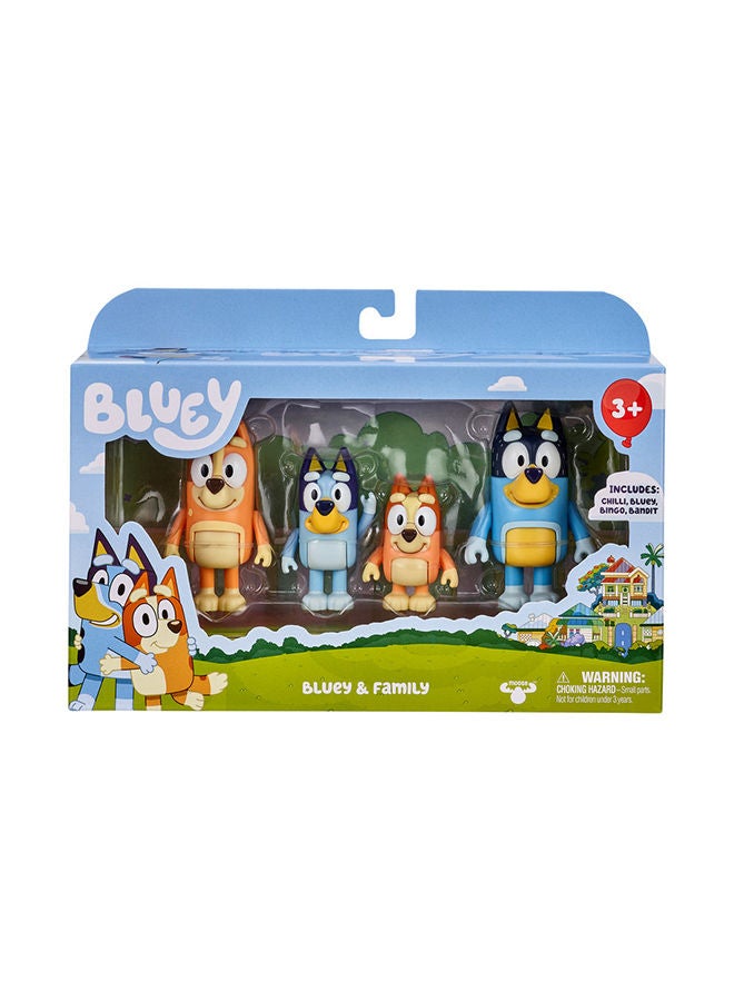 BLUEY S1 Figure 4Pk - Family Pk - Image 1