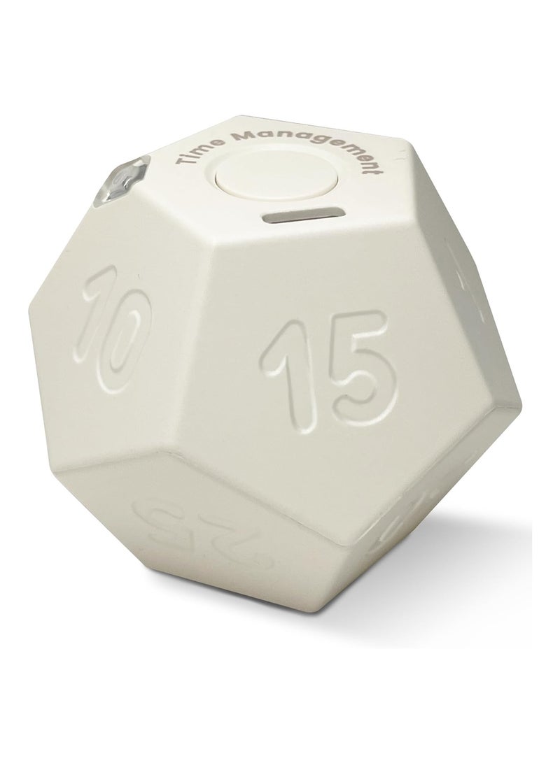 مؤقت دوديكاhedron لإدارة الوقت، مؤقت مكعب، مؤقت مطبخ، مؤقت بومودورو، مؤقت عد تنازلي قابل لإعادة الشحن للأطفال، للعمل، المكتب، الدراسة، المهام - Image 1