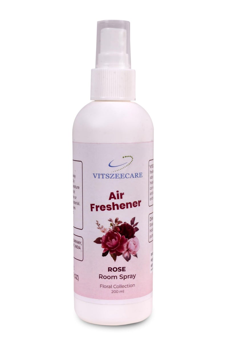 VITSZEECARE Rose Fragrance Air Freshener Room Spray 200ml Long-Lasting Fresh Rose Aroma, Romantic Floral Scent, Room & Fabric Freshener, Odor Removal for Home, Office, Bathroom & Car - Image 3