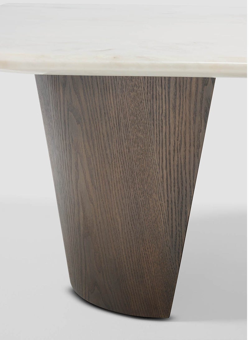 AL HUZAIFA FURNITURE Oxford Coffee Table, Natural Ionia Marble Top  - Image 3