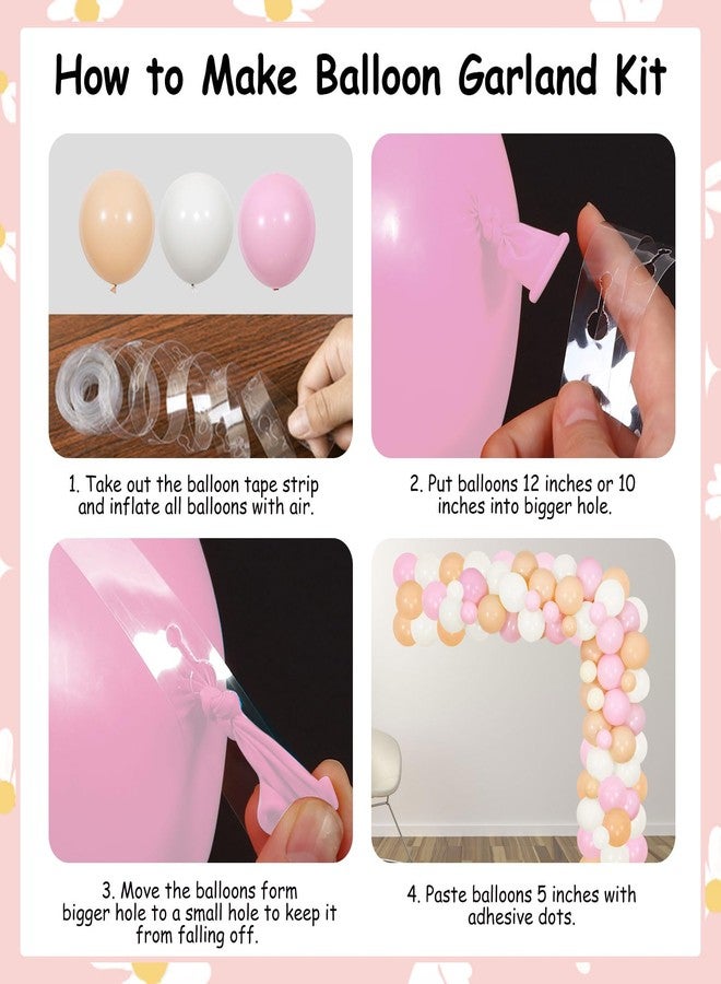 Cheereveal زينة عيد ميلاد ديزي الأول للبنات - أليست جميلة أليست رائعة، غطاء كعكة بخلفية رائعة مع مجموعة قوس جارلاند بالونات ديزي، لوازم عيد ميلاد أول طفلة بوهو هيبي - Image 5