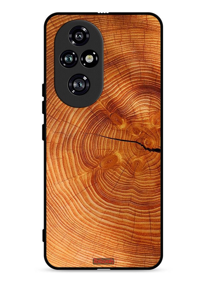 Tolwak Honor 200 Pro 5G Protective Case Cover Crack Wood - Image 1