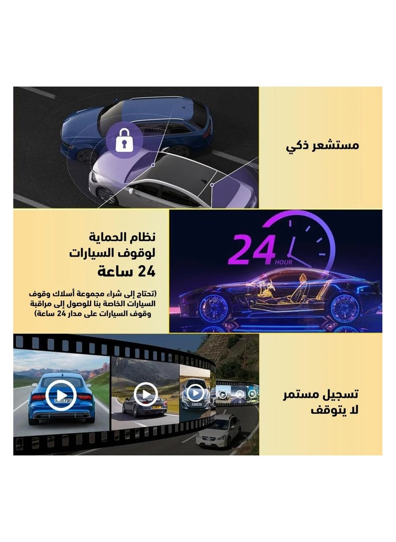 SOOF Dash Cam Front Rear For car with 64GB memory with high quality night vision & with parking monitor kit  - Image 4
