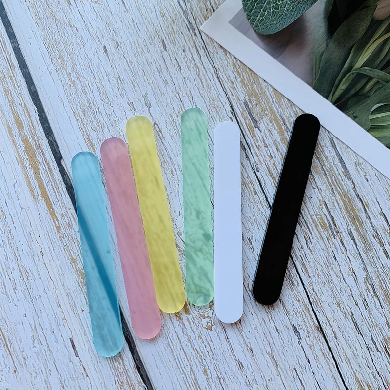CHENRUI 50 Pcs Mini Acrylic Cakesicle Popsicle Sticks for Ice Creamsicle Candy Apple (Black) - Image 5
