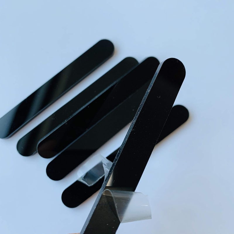 CHENRUI 50 Pcs Mini Acrylic Cakesicle Popsicle Sticks for Ice Creamsicle Candy Apple (Black) - Image 4