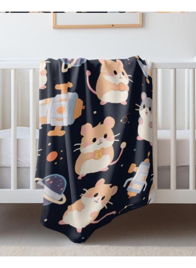 عام بطانية رقيقة من الفانيلا الكرتونية للأطفال والرضع (دافئة ومريحة، ومناسبة للنوم والألعاب) 70 سم * 100 سم - Image 2