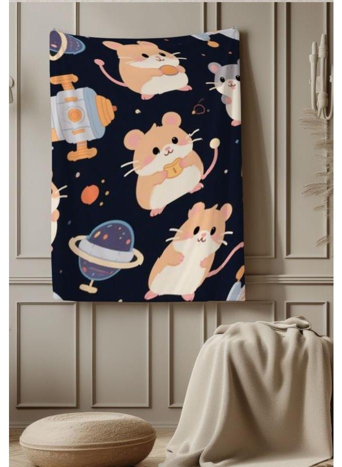 عام بطانية رقيقة من الفانيلا الكرتونية للأطفال والرضع (دافئة ومريحة، ومناسبة للنوم والألعاب) 70 سم * 100 سم - Image 1