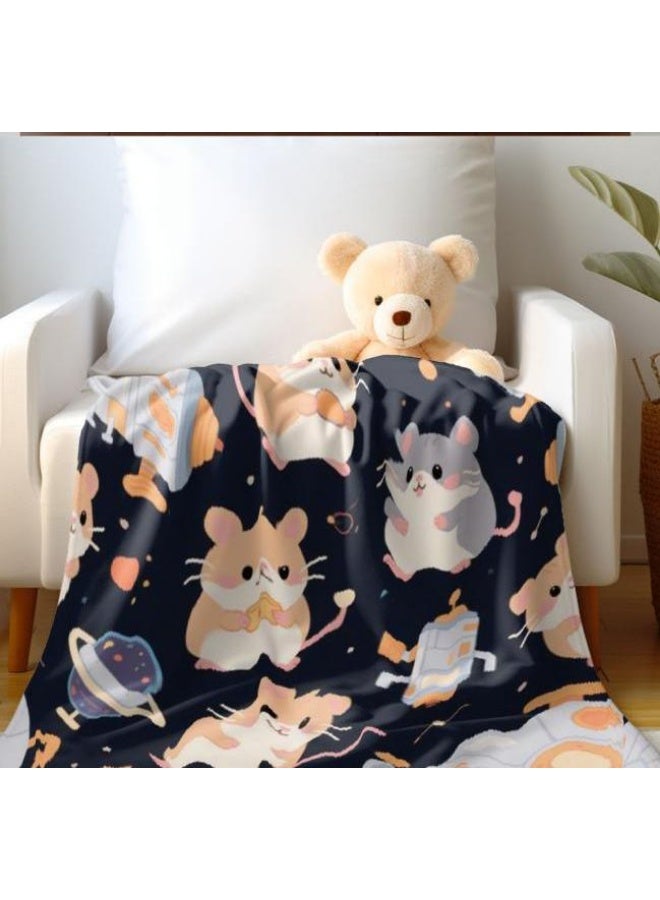 عام بطانية رقيقة من الفانيلا الكرتونية للأطفال والرضع (دافئة ومريحة، ومناسبة للنوم والألعاب) 70 سم * 100 سم - Image 3