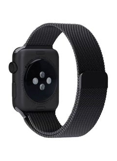IAF Milanese Loop 38mm/40mm Apple Watch Strap, Premium Stainless-Steel Mesh Milanese Replacement Strap with Secure Adjustable Magnetic Closure For Apple Watch Series 1/2/3/4, Milous-38 Black  - Image 3