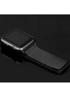 IAF Milanese Loop 38mm/40mm Apple Watch Strap, Premium Stainless-Steel Mesh Milanese Replacement Strap with Secure Adjustable Magnetic Closure For Apple Watch Series 1/2/3/4, Milous-38 Black  - Image 4