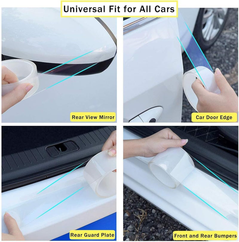 LINJIE Car Door Edge Guards,Car Protection Tape,Universal Door Sill Guard Car Door Trim Edge Guard Protection Film Anti-Collision Fits For Most Car（7CM*5M） - Image 5