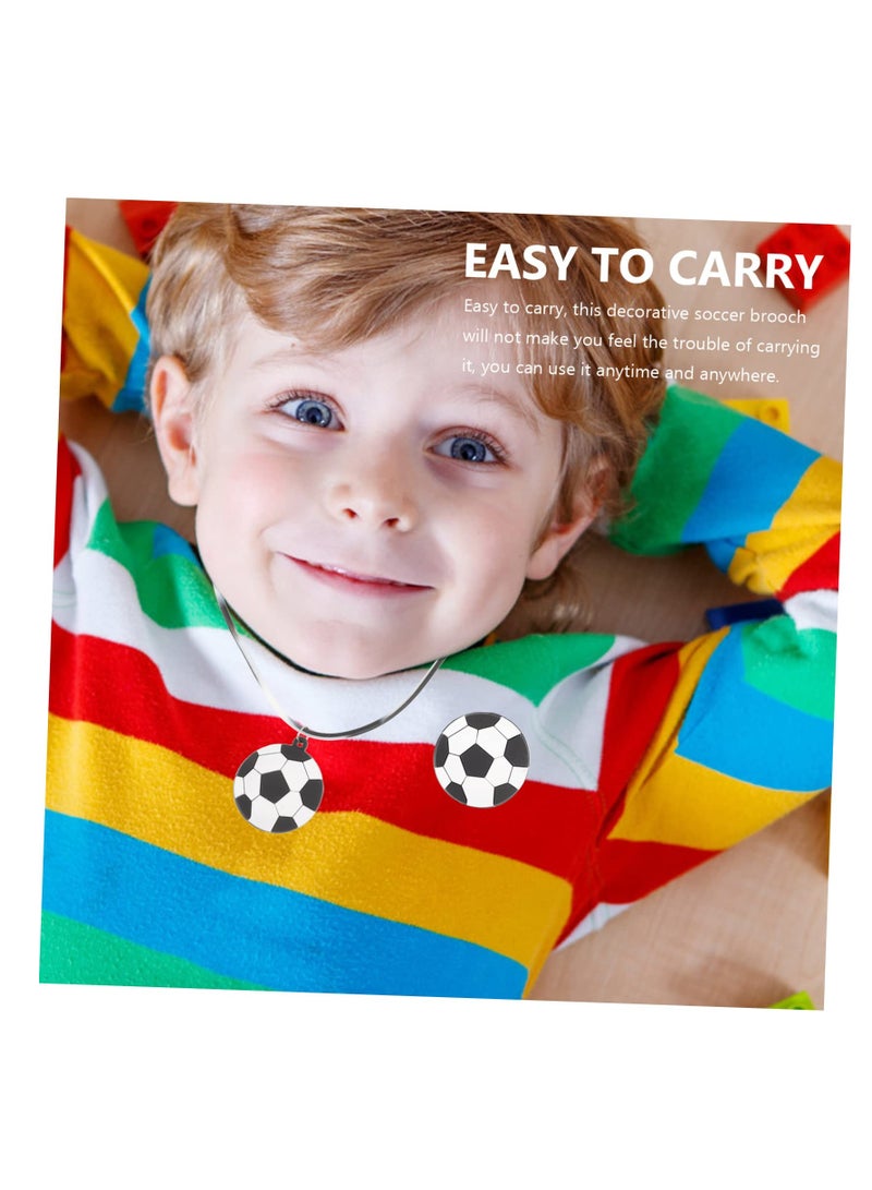 Excefore 1 Set Children's Football Party Bag, Sports Necklace, Rings for Children Boys, Football Badge Slap Bracelets, Football Give Children's Birthday Party Gift - Image 2