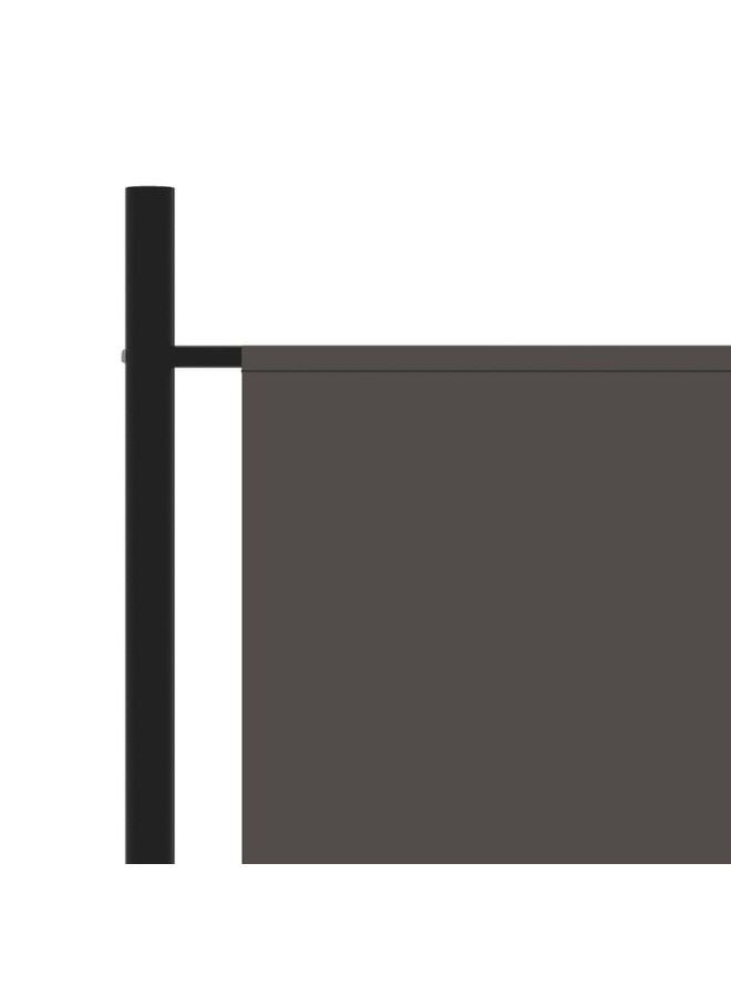 vidaxl Privacy Partition 1-Panel Room Separator Anthracite 175x180 cm Room Divider Fabric Partition Wall  - Image 2