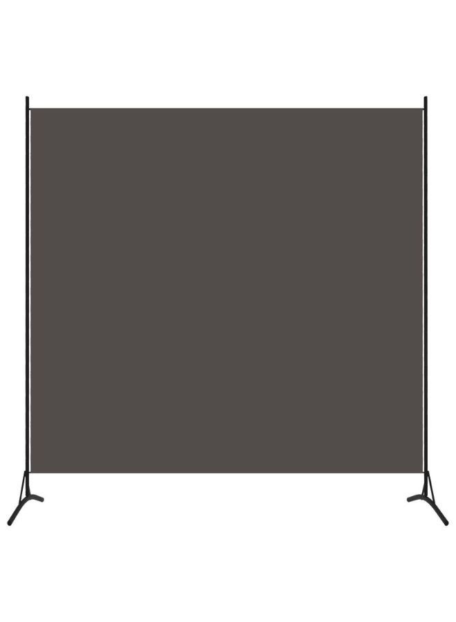 vidaxl Privacy Partition 1-Panel Room Separator Anthracite 175x180 cm Room Divider Fabric Partition Wall  - Image 1