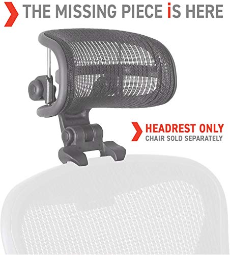 Engineered Now The Original Headrest for The Herman Miller Aeron Chair (H4 for Remastered, Graphite) - Image 2