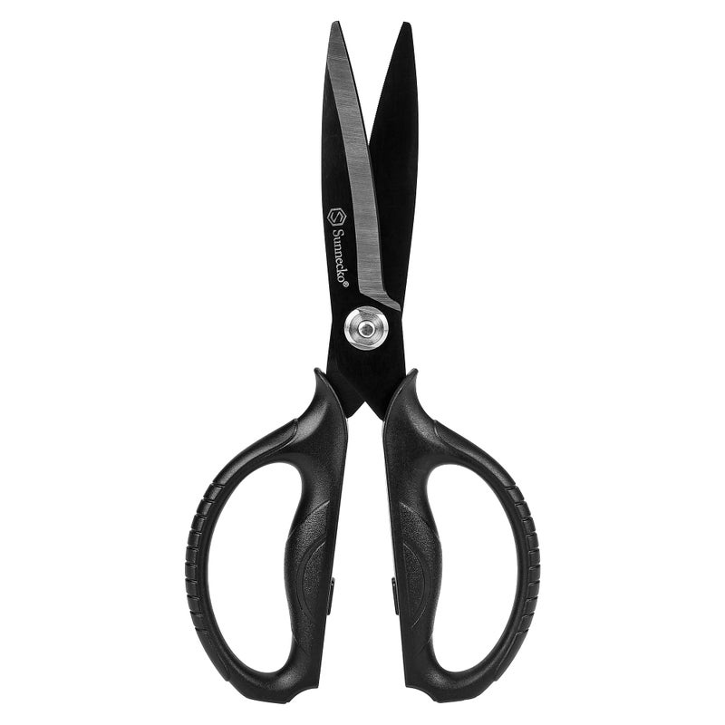 Sunnecko Kitchen Scissors All Purpose Heavy Duty Scissors Titanium Coated Kitchen Shears for Food Micro Serrated with Detachable Blades