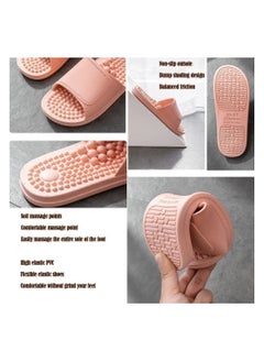 Generic Health Foot Massage Slippers Acupressure Point Care Magnet Therapy Promoting Blood Circulation Myofascial Release Trigger Point Acupuncture Relaxation Gifts for Parents (Pink, 9.25-9.64In)  - Image 3