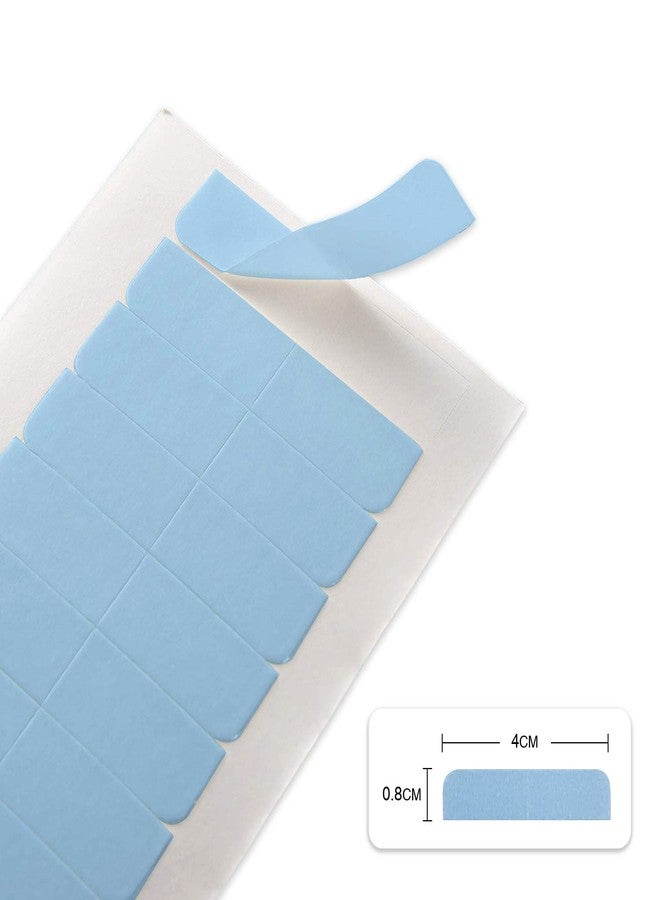 YILITE Hair Extensions Tape 180Pieces Tape Tabs Double Sided Human Hair Tape for Replacement 4 x 0.8 cm Adhesive (180Pieces Blue) - Image 3