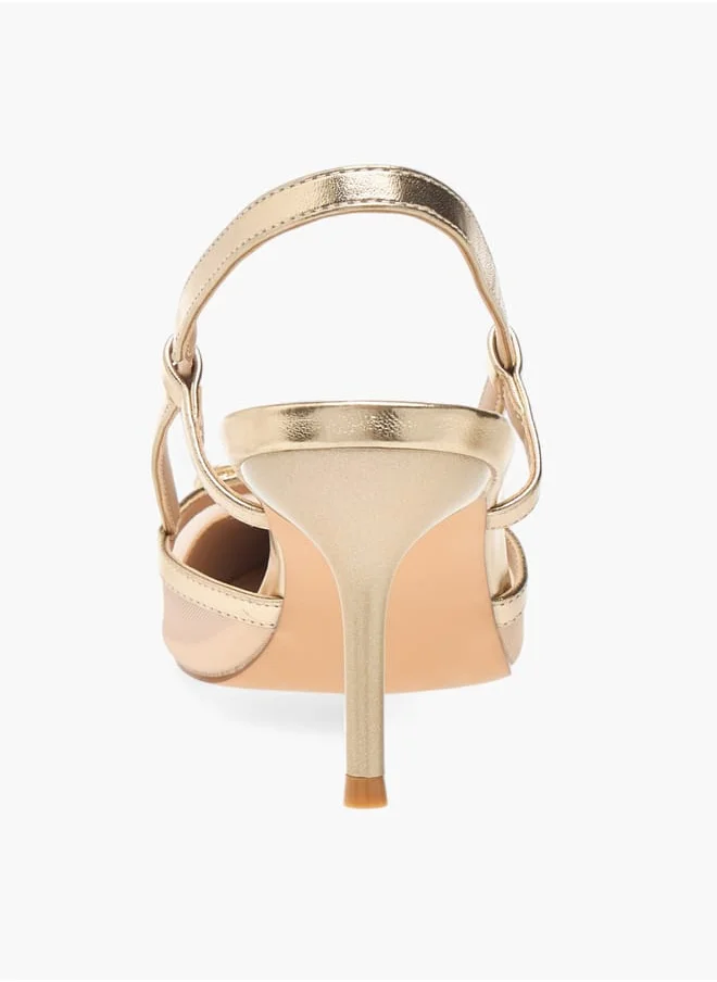 Flora Bella By Shoexpress Womens Bow Accent Slingback Shoes With Stiletto Heels