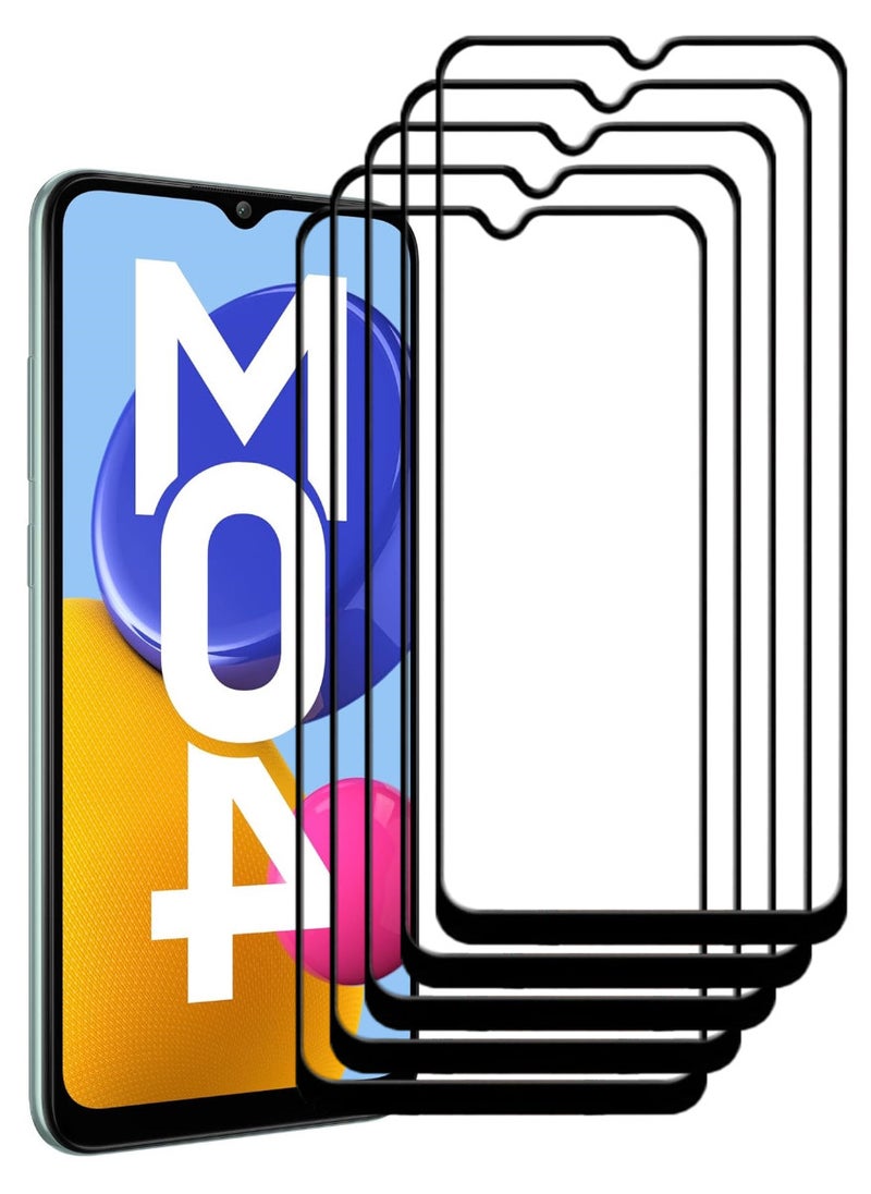 ACLIX 5 Pieces Antistatic ESD Dustproof Premium Quality High Definition Tempered Glass Screen Protector Designed For Samsung Galaxy M04 - Image 1
