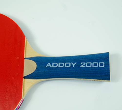 Butterfly Addoy Table Tennis Racket – Table Tennis Paddle with Smooth Rubber - Great Beginner Ping Pong Racket - ITTF Approved Butterfly Ping Pong Paddle - Choose 1000, 2000, or 3000 Ping Pong Racket Models - Image 3