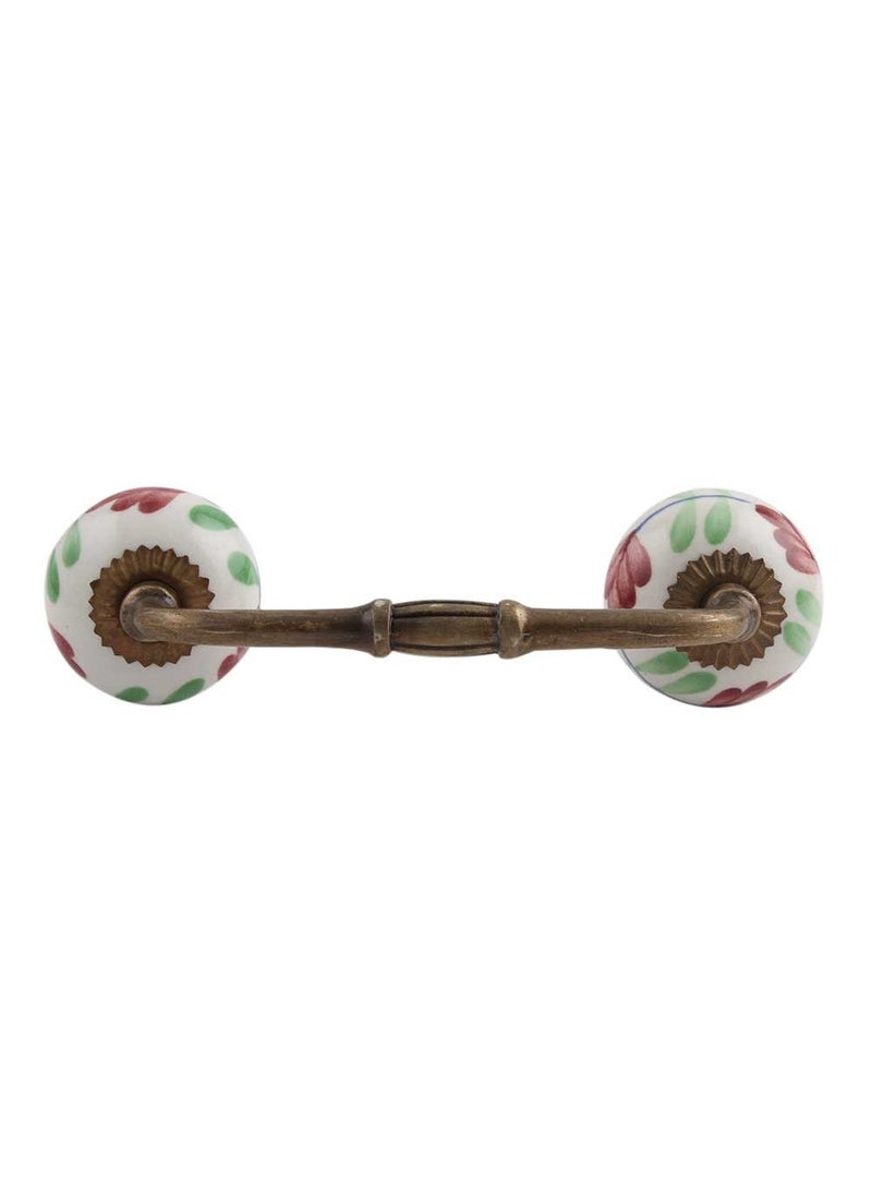 Indian-Shelf IndianShelf 1 Pack Cherry Decorative Drawer Pulls Unique Cabinet Handles for Door Dresser Antique Hardware 6 Hole to Hole BH124CK105  - Image 1