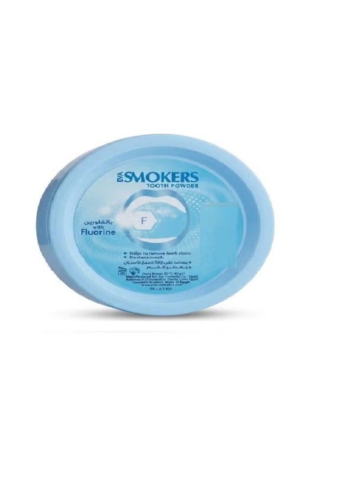 Eva Smokers Tooth Powder With Fluorine 40g - Image 2