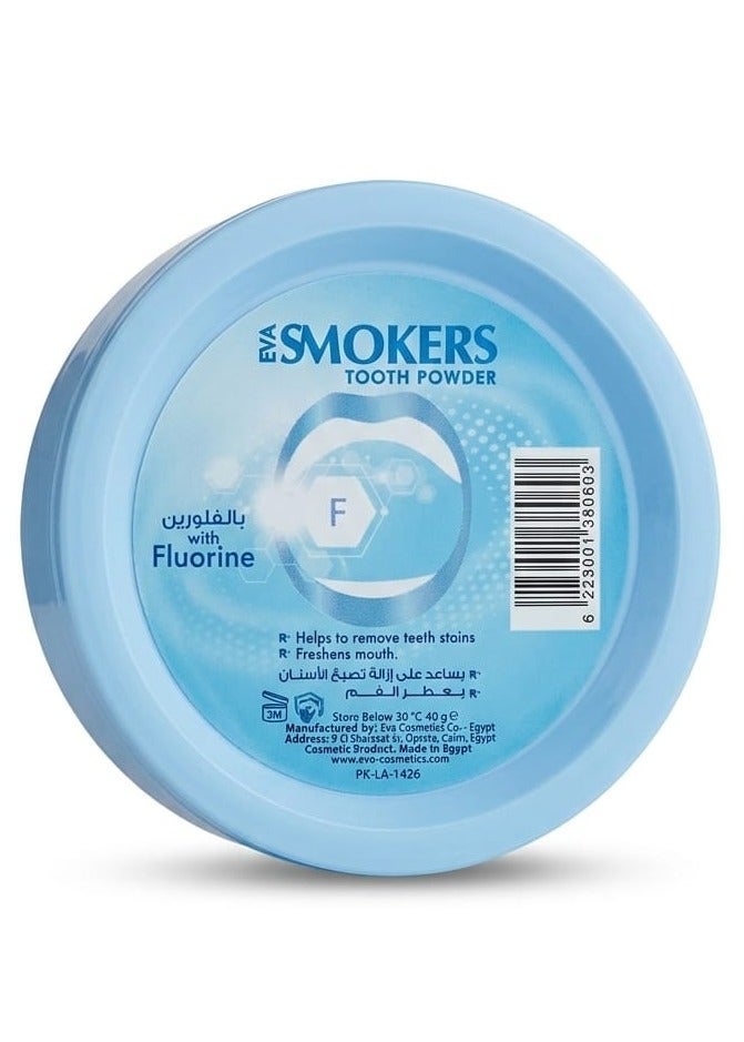 Eva Smokers Tooth Powder With Fluorine 40g - Image 3