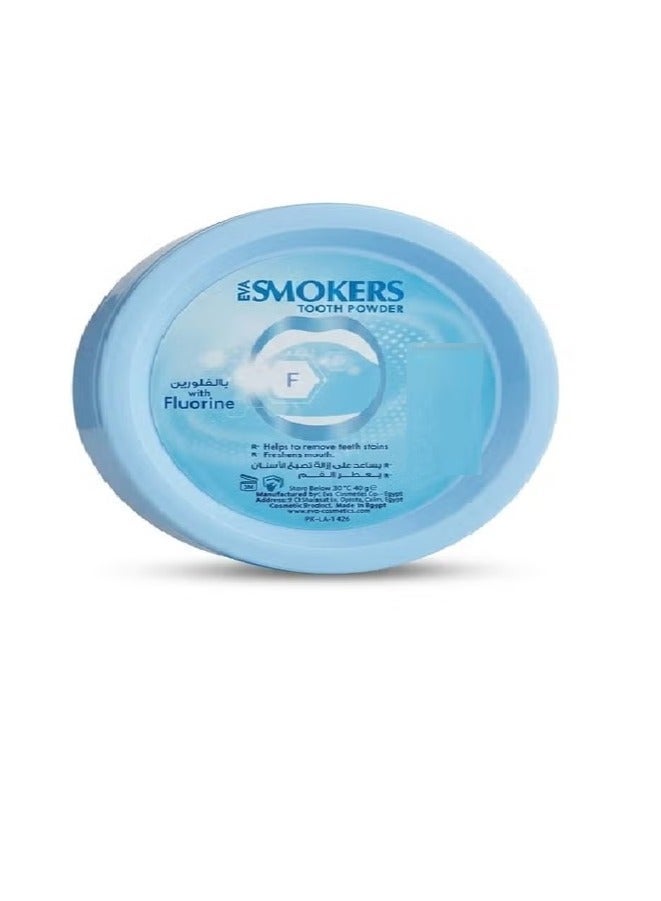 Eva Smokers Tooth Powder With Fluorine 40g - Image 1