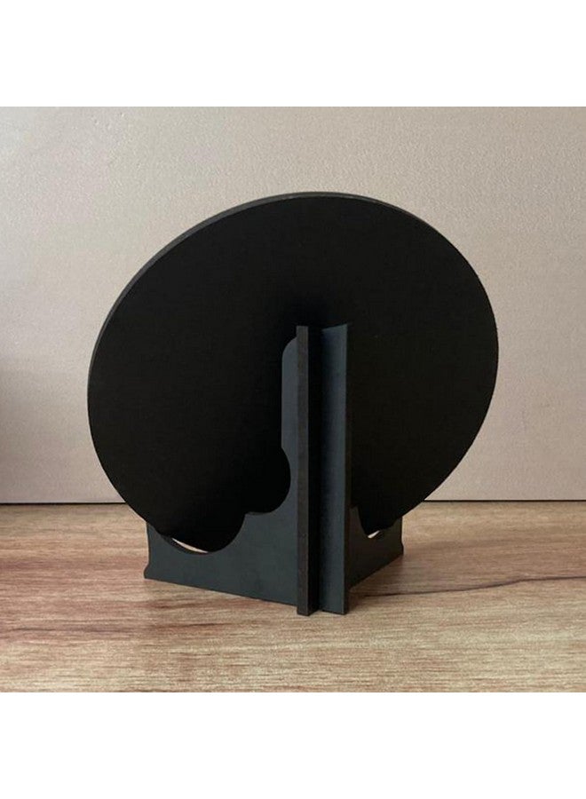 Paper Plane Design PPD Decorative Home Decor Item. Table Decor Showpiece. Wooden 6 inch Round Show Piece for Corner Table Decoration. (C) - Image 5