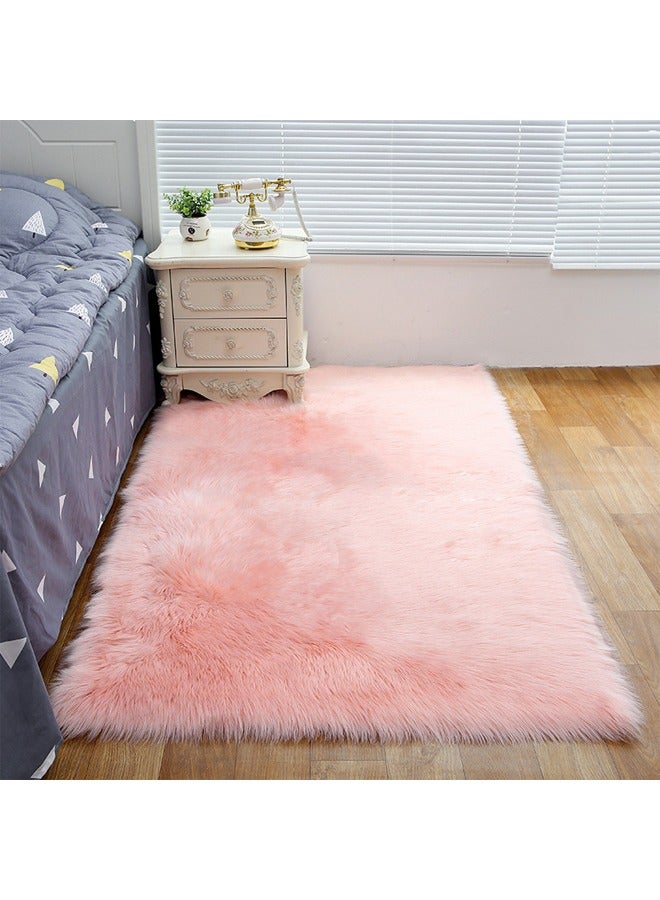 NKX Modern Fluffy Long Pile Area Rug Non-Slip, Super Soft Decor Contemporary Carpet 150*180 Cm  - Image 1