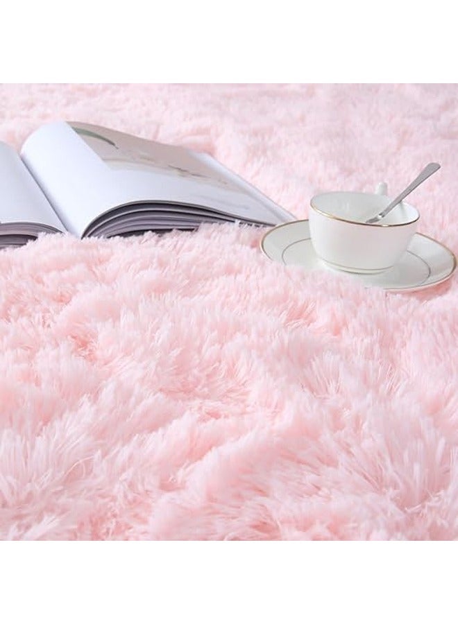 NKX Modern Fluffy Long Pile Area Rug Non-Slip, Super Soft Decor Contemporary Carpet 150*180 Cm  - Image 2