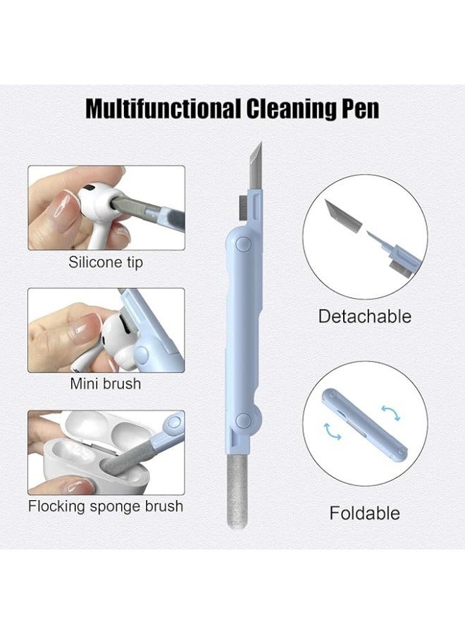 7 in 1 Multifunctional Cleaning Tool, Earphones Cleaner Kit for AirPods, Keyboard Cleaning Brush, Portable Electronics Cleaning Kit for Laptop, PC, Keyboard, Earphones, Cell Phone  - Image 2