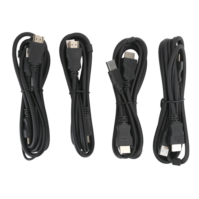 موزع HDMI KVM بأربعة منافذ 4-in-1-out بدقة 4K 3840x2160 عند 30 هرتز - مُشارِك لوحة مفاتيح وفأرة USB 2.0 HUB للتبديل بين أجهزة الكمبيوتر المضيفة - Image 1