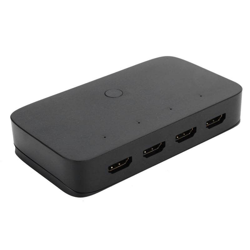 موزع HDMI KVM بأربعة منافذ 4-in-1-out بدقة 4K 3840x2160 عند 30 هرتز - مُشارِك لوحة مفاتيح وفأرة USB 2.0 HUB للتبديل بين أجهزة الكمبيوتر المضيفة - Image 2