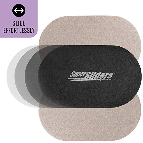 Super Sliders 5 3/4" x 9 1/2" Oval Reusable Furniture Sliders for Hard Surfaces - Effortless Moving and Surface Protection, Beige (8 Pack) - Image 5